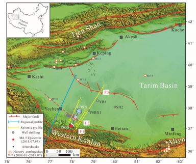 2015年西昆仑山前皮山Mw6.5地震的发震断层及其区域构造-沉积格局